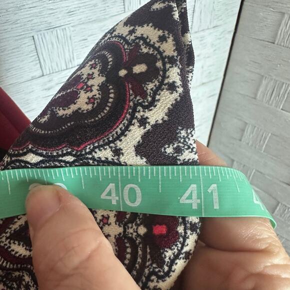 Talbots Womens Dress bodycon pencil paisley sleeveless academia feminine - Picture 10 of 11